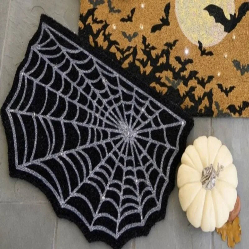 Vikama Halloween Shaped Imitation Cashmere Floor Mats Absorbent Bathroom Horror Entrance Door Mat Home Decoration