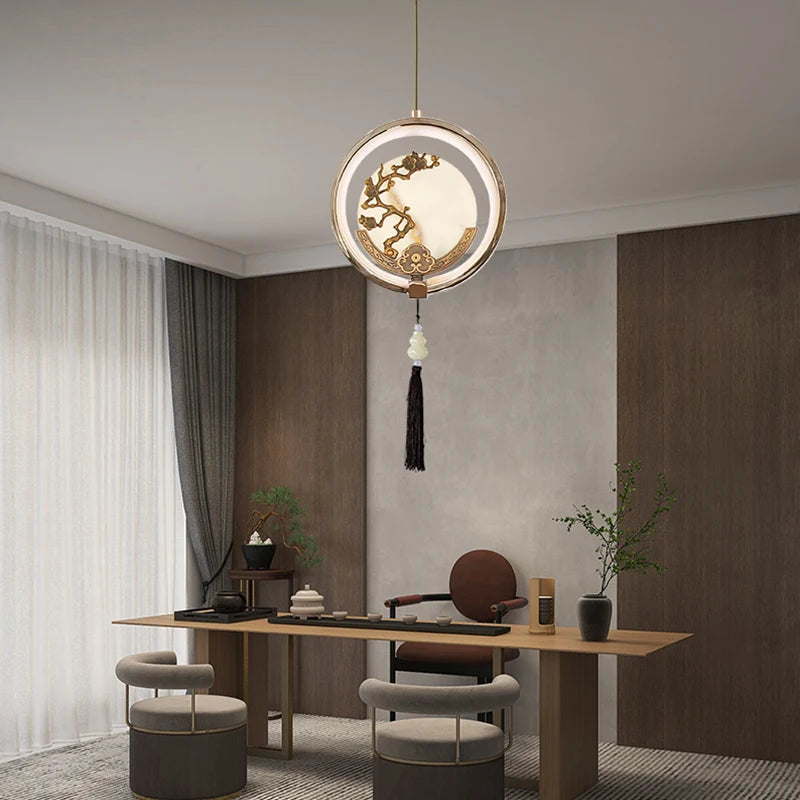 Lighting restaurant chandelier fishing line lamp