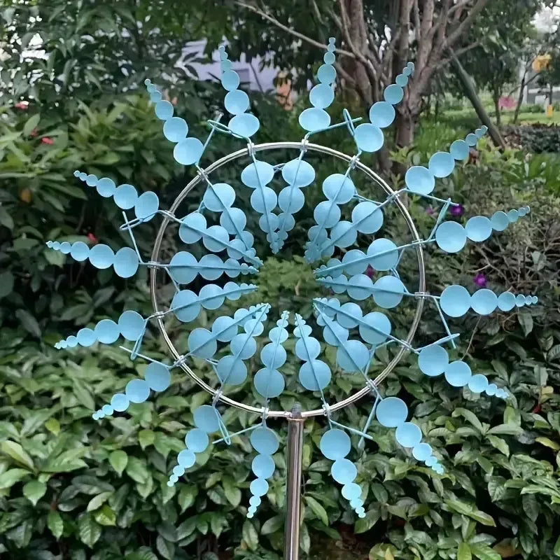 Unique Magical Metal Windmill 3D Wind Kinetic Sculpture Wind Catchers Outdoor Patio Decoration Wind Spinners For Outdoor Garden