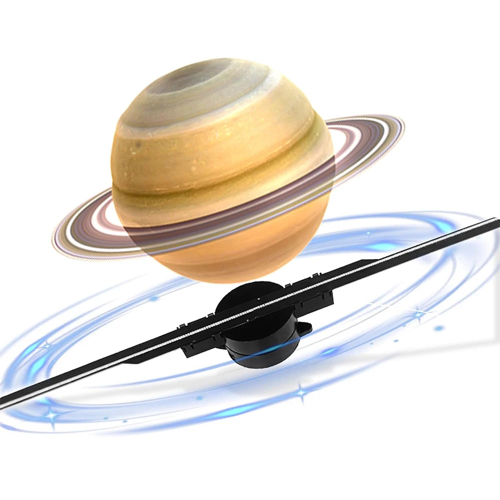 3D Hologram Fan 16.5in 2000x224 WiFi 3D Projector with 224 LED Light Beads for Business Store Advertising Christmas Halloween