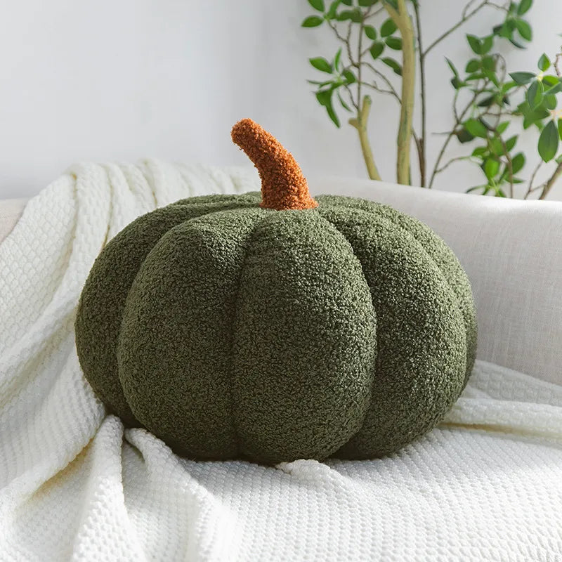 New Decorative Cushion Activity Plush Nordic Ins Sofa Backrest Orange Pumpkin Pillow for Living Room Cute Pillow Home Decoration