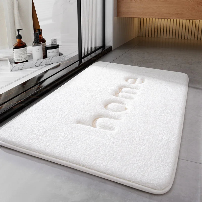 Super Absorbent Bath Mat, Memory Foam Bathroom Rug, Quick Dry Non Slip Door Mat, Plush Toilet Shower Floor Mat, Machine Washable