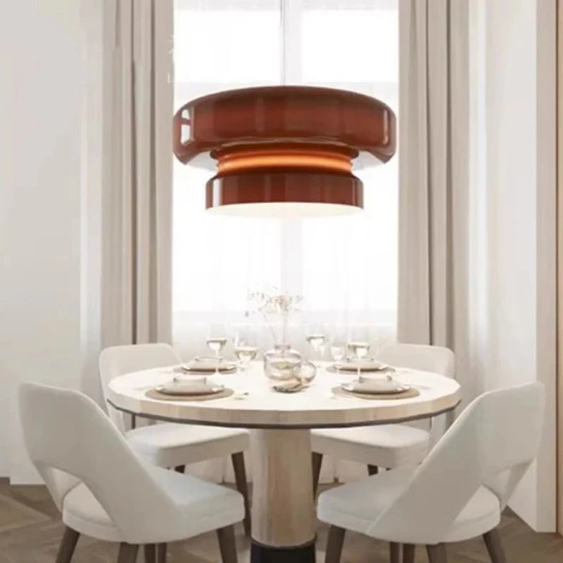 Spanish Designer Glass Pendant Lamp Nordic Colored Glass Chandeliers for Kitchen Living Dining Room Hanging Light Fixture