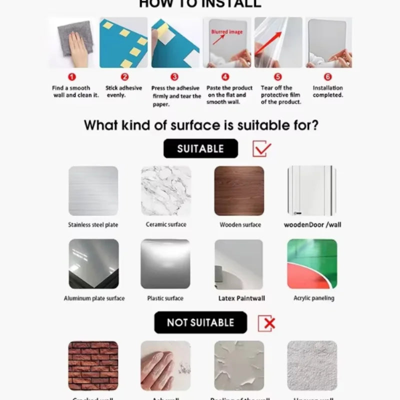 45pcs Mirror Wall Sticker, Hexagon Wall Art Sticker, DIY Household Decorative Tiles Sticker