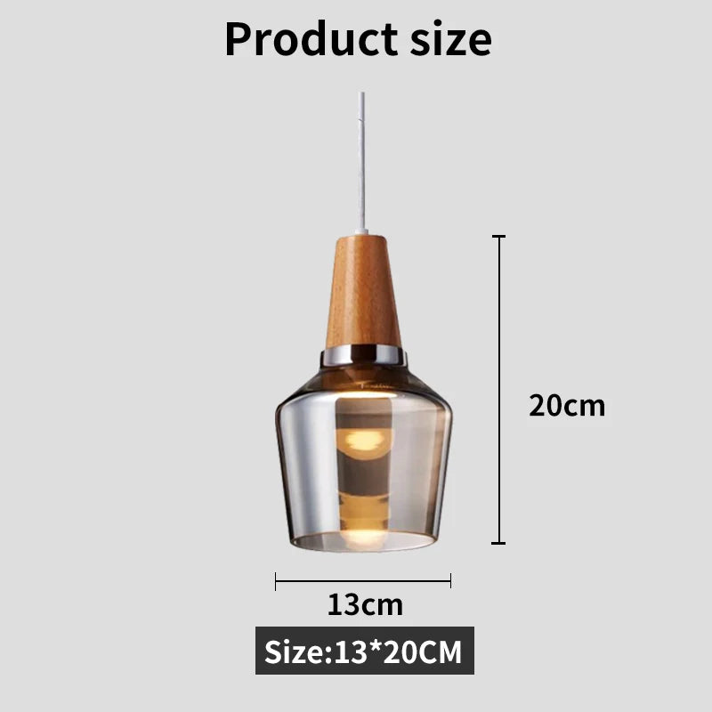 Nordic Glass Pendant Lights Modern Hanging Lamp Restaurant Lamps Loft Bar for Living Room Indoor Decor Lighting Fixture