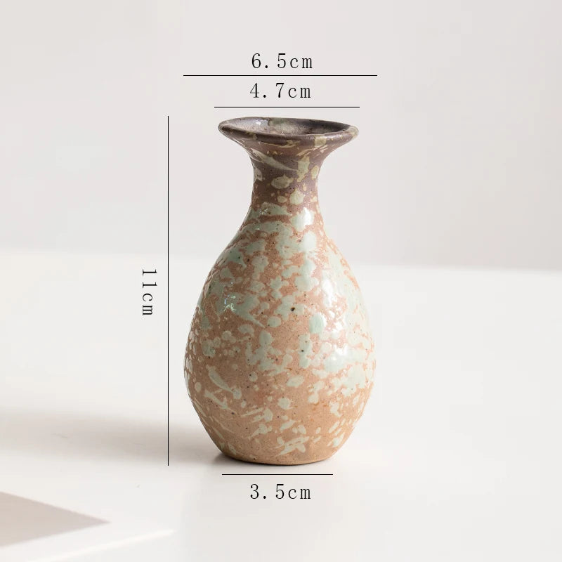 Creative Irregular Stone Shape Ceramic Vase Flowers Plant Potted Hydroponics Mini Vase Interior Aesthetics Home Decoration Gifts