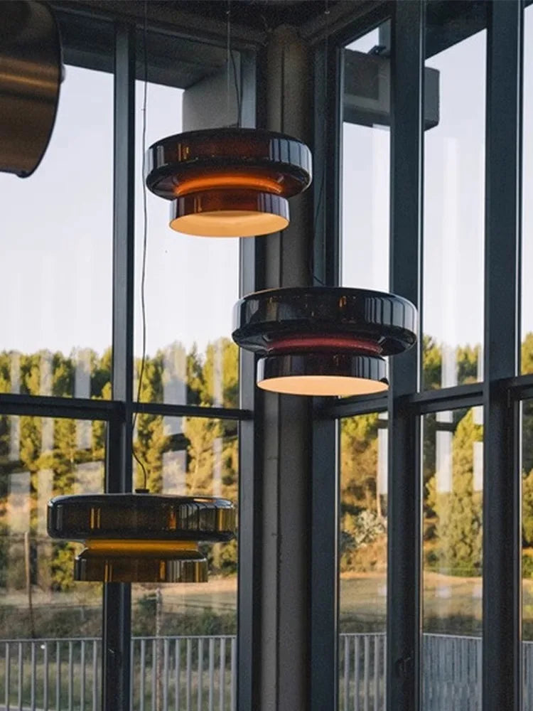 Spanish Designer Glass Pendant Lamp Nordic Colored Glass Chandeliers for Kitchen Living Dining Room Hanging Light Fixture