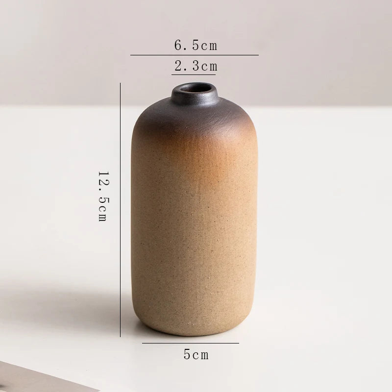 Creative Irregular Stone Shape Ceramic Vase Flowers Plant Potted Hydroponics Mini Vase Interior Aesthetics Home Decoration Gifts