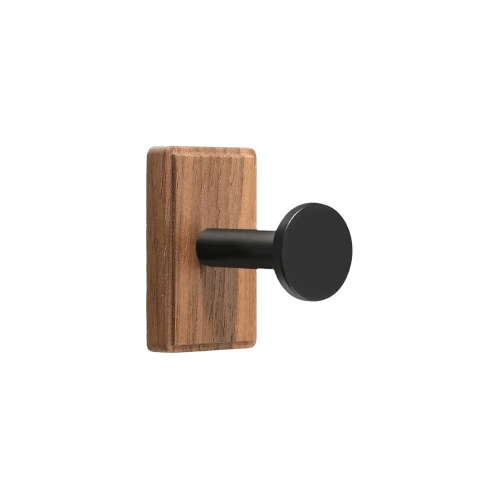 No Drilling Suction Cup Hook Self-Adhesive Solid Wood Wood Hook Heavy Duty Reusable Wall Mount Hook Kitchen Organization