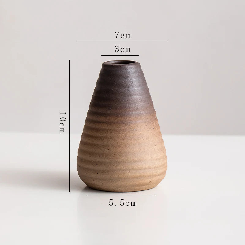 Creative Irregular Stone Shape Ceramic Vase Flowers Plant Potted Hydroponics Mini Vase Interior Aesthetics Home Decoration Gifts