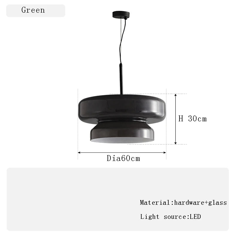 Spanish Designer Glass Pendant Lamp Nordic Colored Glass Chandeliers for Kitchen Living Dining Room Hanging Light Fixture