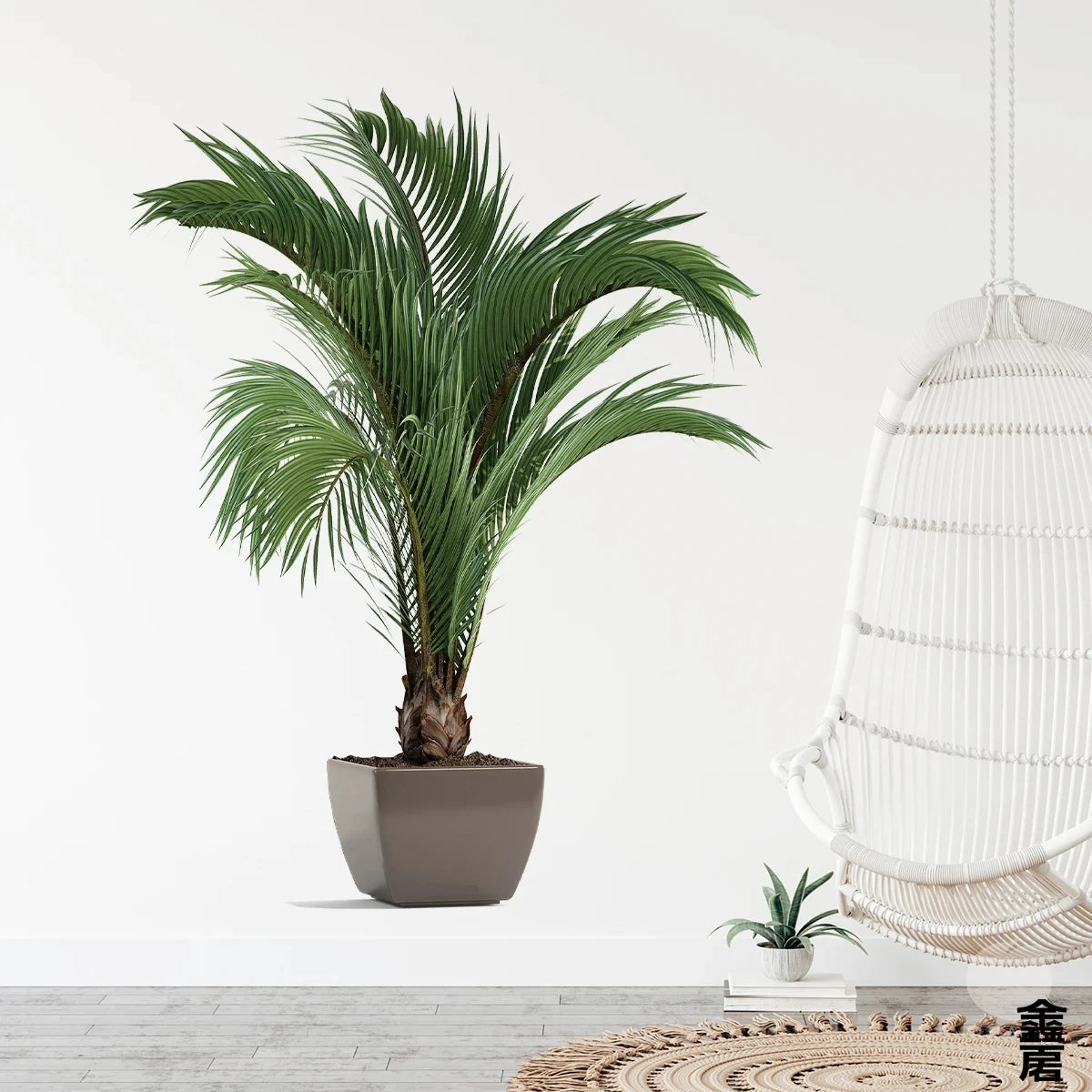 Simulation of Green Plants Potted Art Wall Stickers for Bedroom Living Room office Decoration Wall Decal