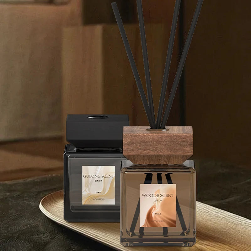 200ml Reed Diffuser Oil Set Aromatherapy Oil with Rattan Sticks Fragrance Room Air Freshener Home Decor Long-Lasting Scent