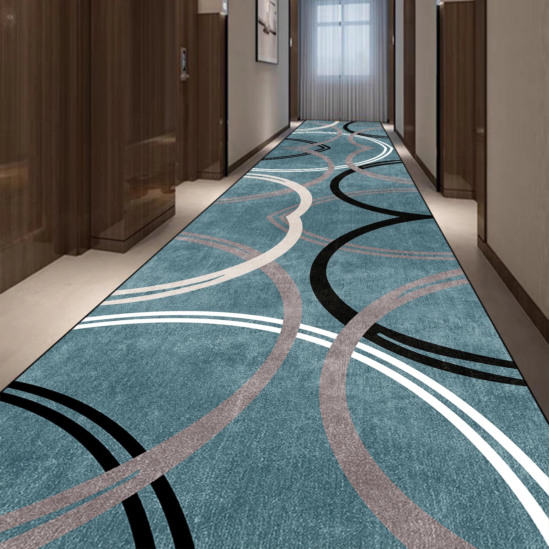 Light Luxury Long Corridor Carpet Runner Washable Hallway Area Rugs Hotel Porch Entry Doormat Non-slip Stairway Floor Mats Ковер