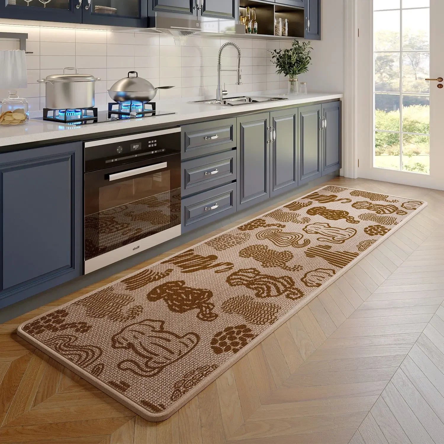 Premium Non-Slip Kitchen Rug – Super Absorbent & Stain-Resistant, Floor Mat with Rubber Backing, Long Runner for Sink/Stove Area