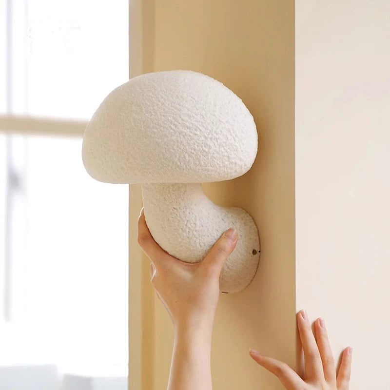 Nordic Mushroom Resin Wall Lamp Creativity Wabi Sabi Wall light for Living Room Bedroom Home Decor Led Bedside Lamp