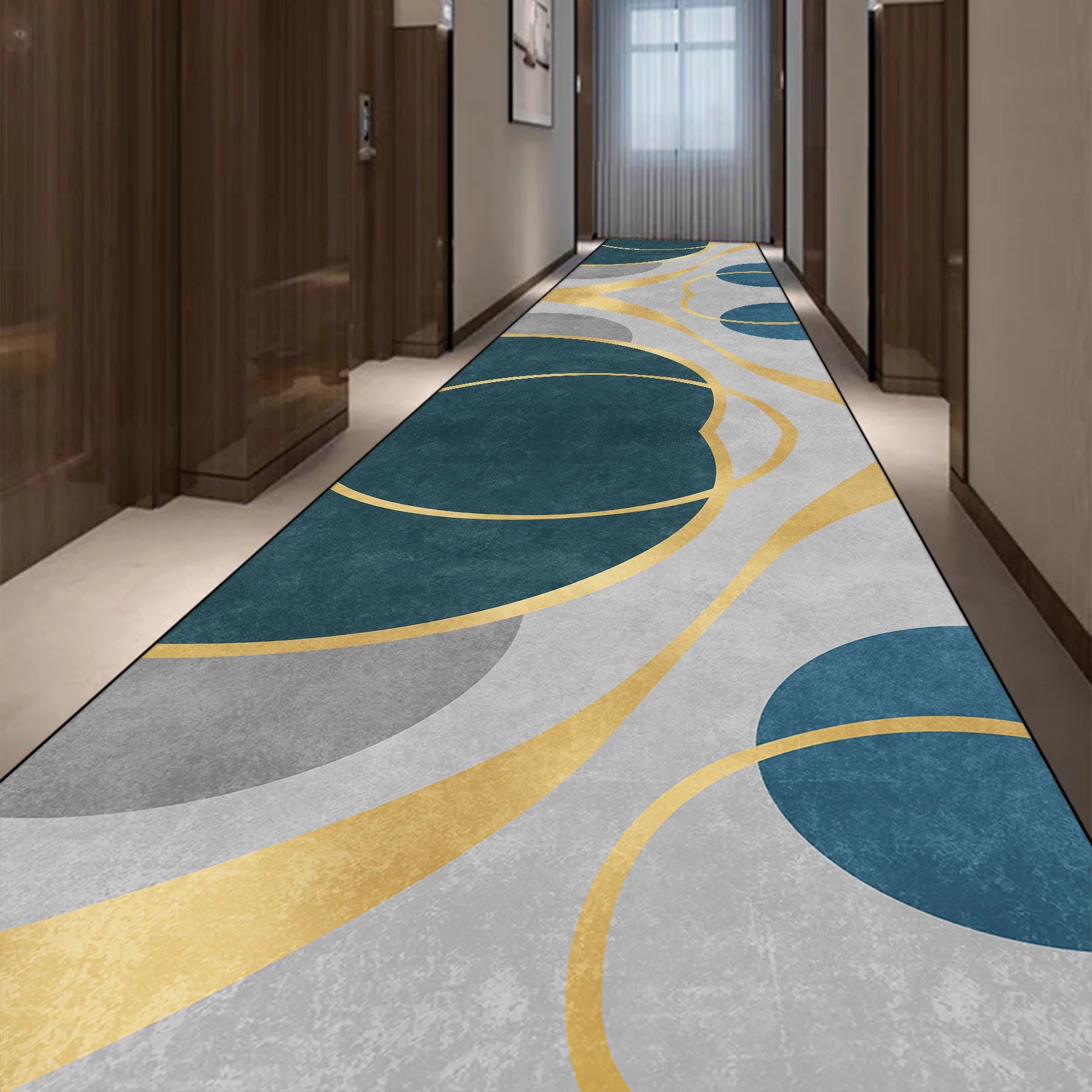 Light Luxury Long Corridor Carpet Runner Washable Hallway Area Rugs Hotel Porch Entry Doormat Non-slip Stairway Floor Mats Ковер