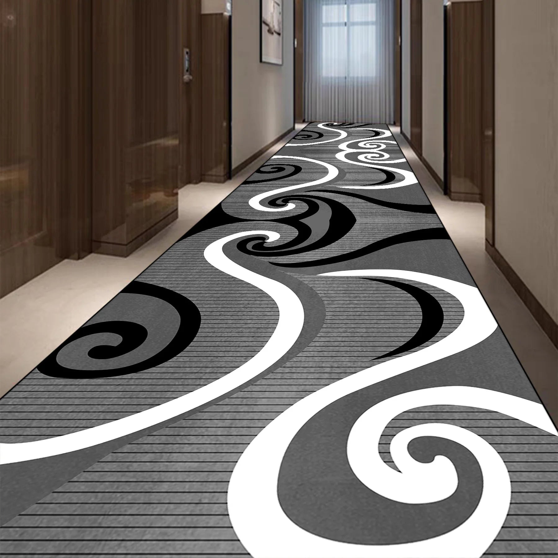 Light Luxury Long Corridor Carpet Runner Washable Hallway Area Rugs Hotel Porch Entry Doormat Non-slip Stairway Floor Mats Ковер