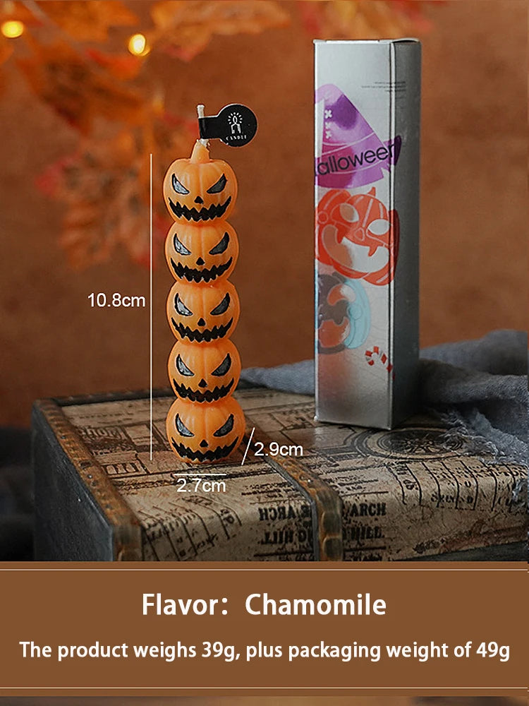 Halloween Aromatherapy Candle Set: Skull+Pumpkin+Bone Fingers   Horror Home Decoration Set  Limited Edition Gift