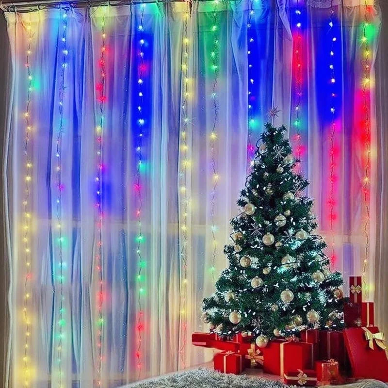 Remote Curtain Fairy Lights 3/4/6M LED 8 Modes Window USB Power String Lights Festoon Party Xmas New Year Christmas Light Decor