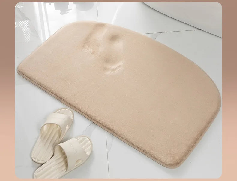 Super Absorbent Bath Mat, Memory Foam Bathroom Rug, Quick Dry Non Slip Door Mat, Plush Toilet Shower Floor Mat, Machine Washable