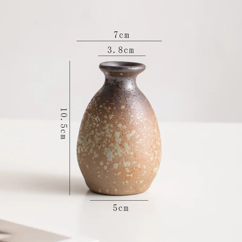 Creative Irregular Stone Shape Ceramic Vase Flowers Plant Potted Hydroponics Mini Vase Interior Aesthetics Home Decoration Gifts