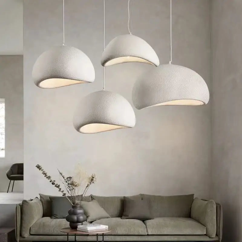 Nordic Wabi Sabi Pendant Light Modern LED Ceiling Chandelier Light for Living Room Dining Bedroom Bar Home Decor Hanghing Lamp