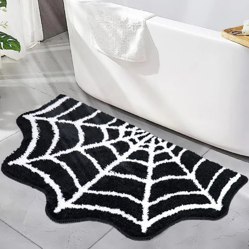 Vikama Halloween Shaped Imitation Cashmere Floor Mats Absorbent Bathroom Horror Entrance Door Mat Home Decoration
