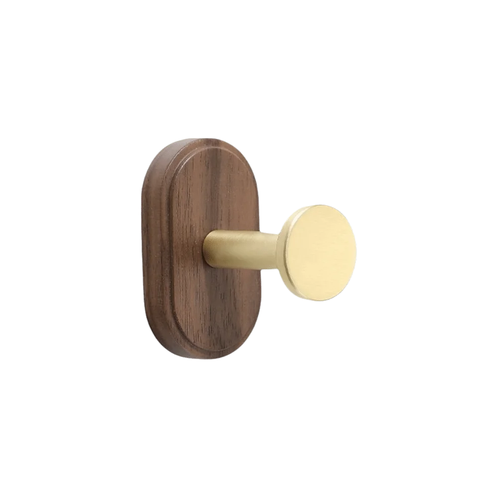 No Drilling Suction Cup Hook Self-Adhesive Solid Wood Wood Hook Heavy Duty Reusable Wall Mount Hook Kitchen Organization