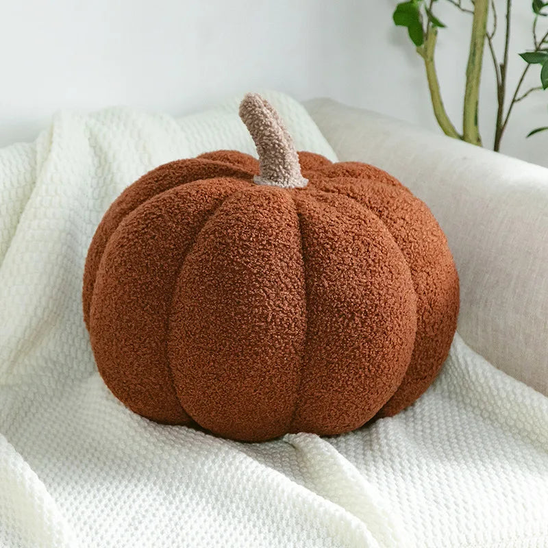New Decorative Cushion Activity Plush Nordic Ins Sofa Backrest Orange Pumpkin Pillow for Living Room Cute Pillow Home Decoration