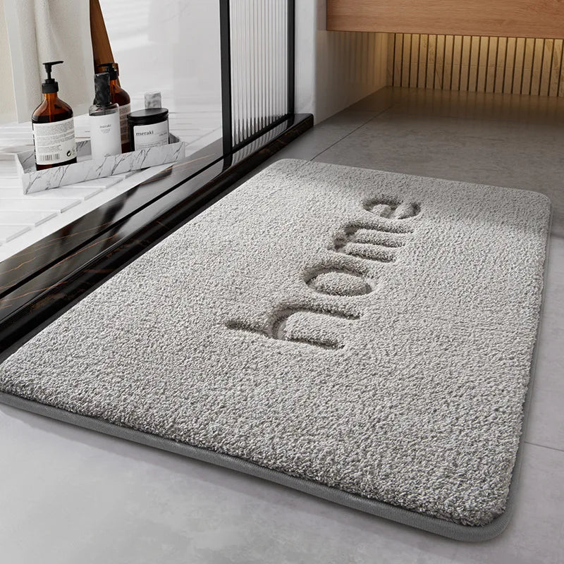 Super Absorbent Bath Mat, Memory Foam Bathroom Rug, Quick Dry Non Slip Door Mat, Plush Toilet Shower Floor Mat, Machine Washable