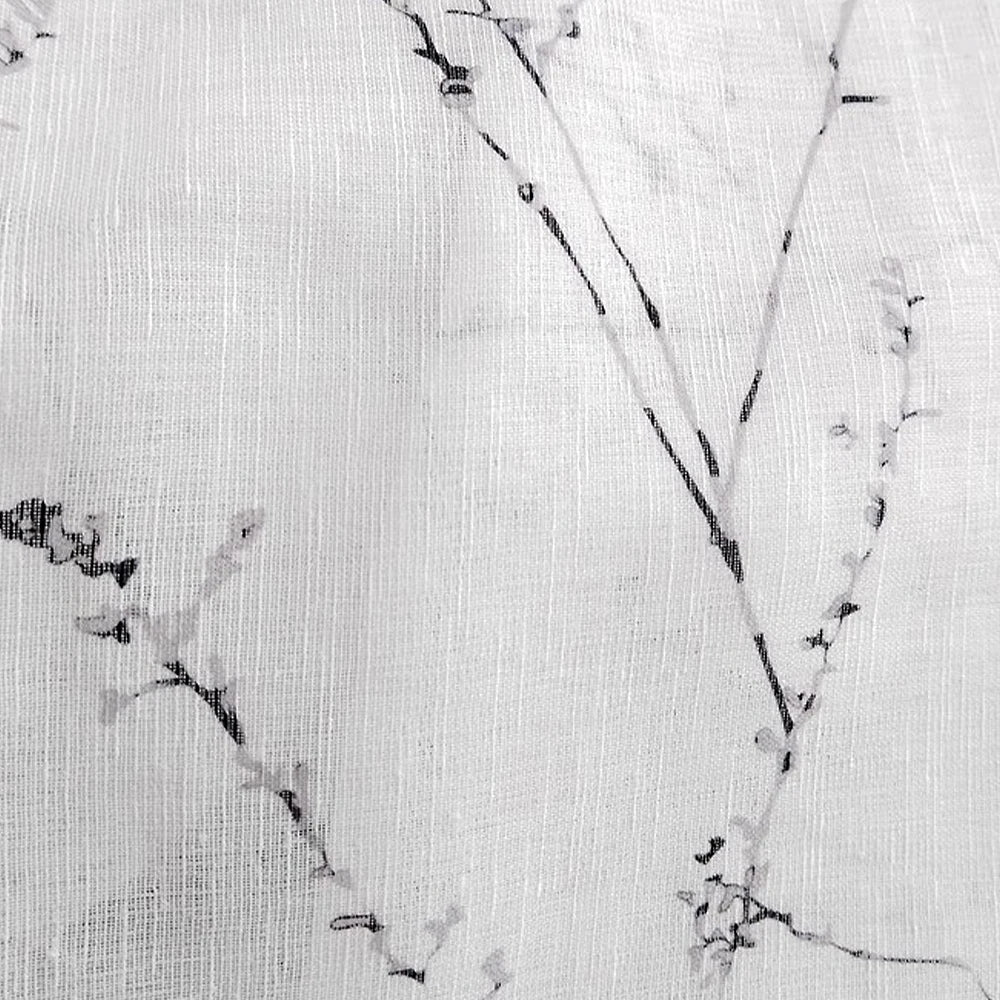 Sheer Voile Curtains Linen Look Texture Elegant Light Filtering Drapes for Living Room Bedroom Kitchen Doorway Window Treatment