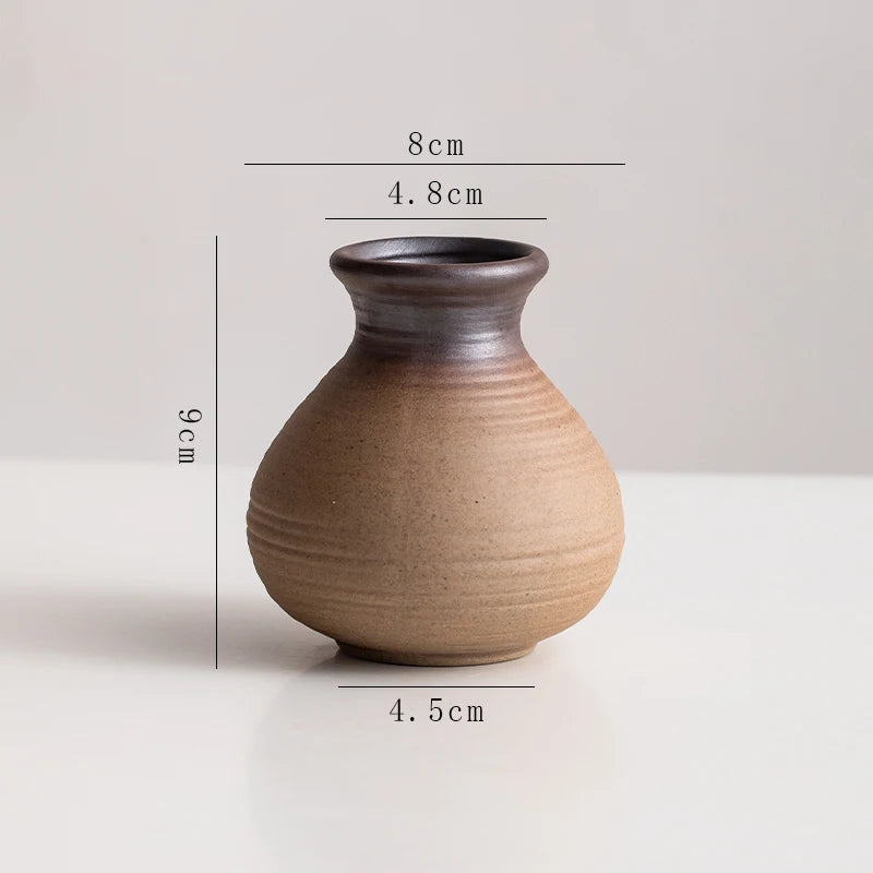 Creative Irregular Stone Shape Ceramic Vase Flowers Plant Potted Hydroponics Mini Vase Interior Aesthetics Home Decoration Gifts