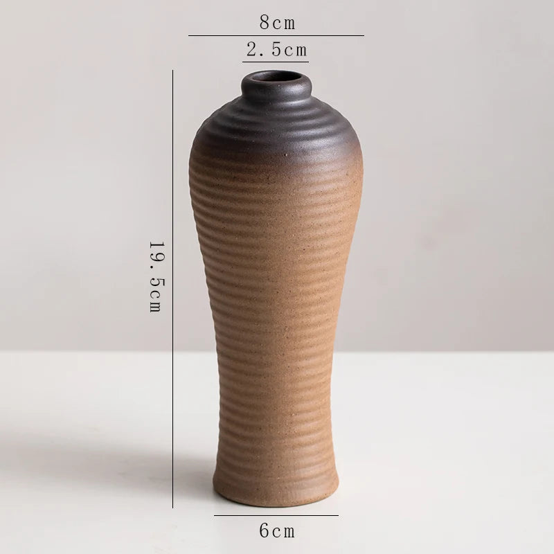 Creative Irregular Stone Shape Ceramic Vase Flowers Plant Potted Hydroponics Mini Vase Interior Aesthetics Home Decoration Gifts