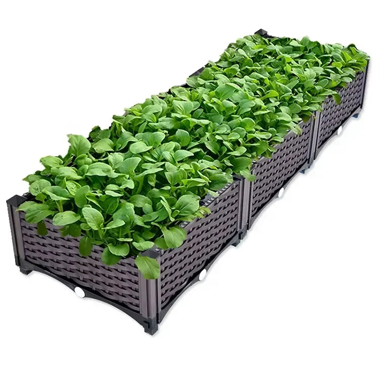 Raised Garden Bed Modular Planting Box Vertical Garden Bed Rectangular Garden Planting Box For Vegetables And Plants