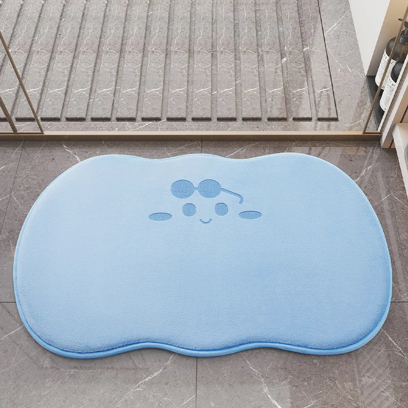 Super Absorbent Bath Mat, Memory Foam Bathroom Rug, Quick Dry Non Slip Door Mat, Plush Toilet Shower Floor Mat, Machine Washable