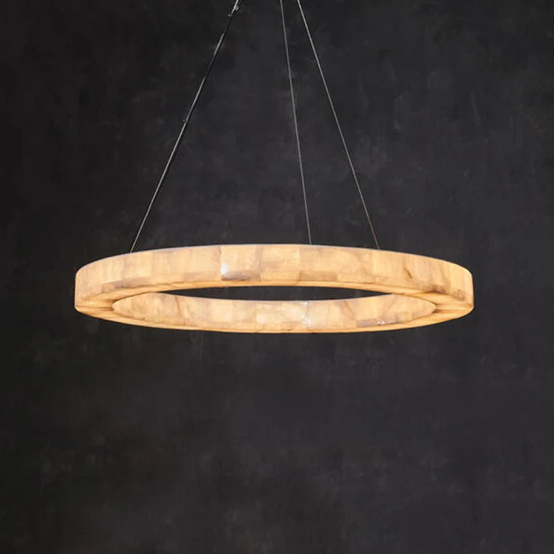 Modern simple long dining room marble chandelier designer new Chinese living room dining table bar table study tea room lamps