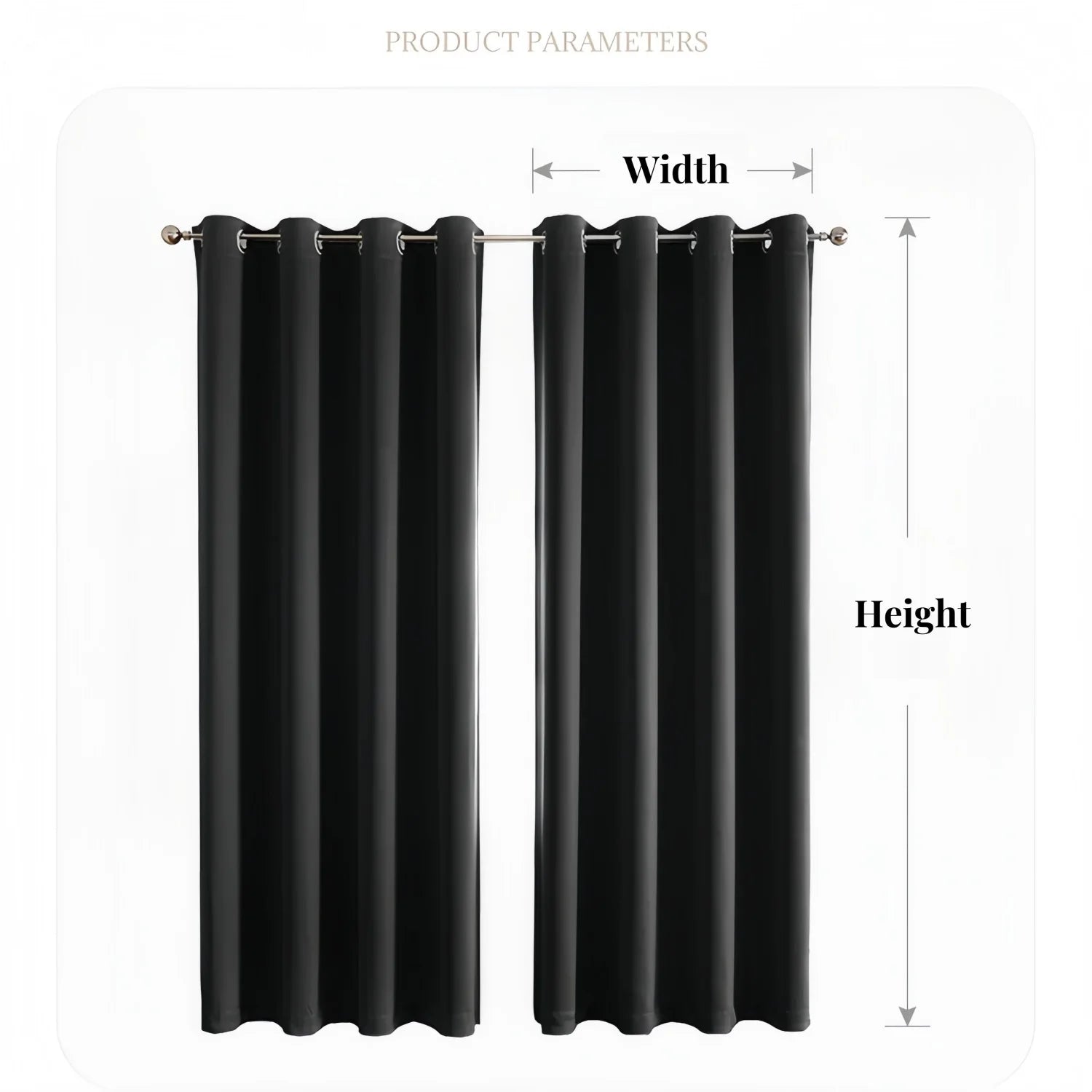 Velvet Blackout Curtains 2 Panels Set Thermal Insulated Long Curtains Drapes Room Darkening Grommet Drapes for Living Room
