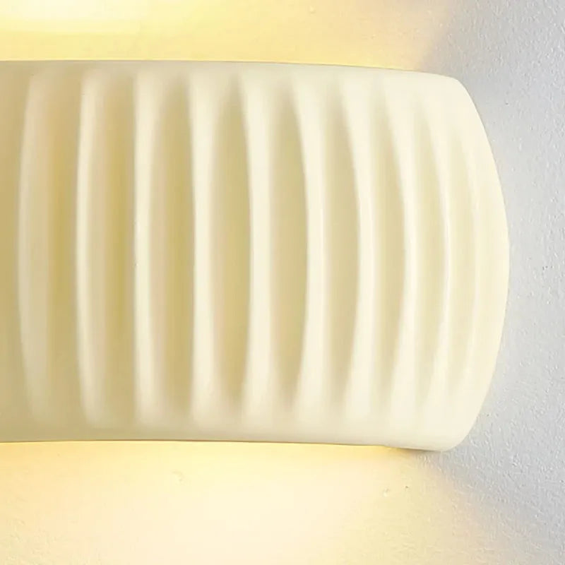 French Beige Resin Wall lamp Pumpkin Shape wall light Bedroom Bedside Lampcorridor Ambient Lamp Decoration Lustres