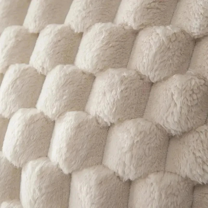 3D Plush Cushion Cover with Pineapple Grid and Turtle Pattern
