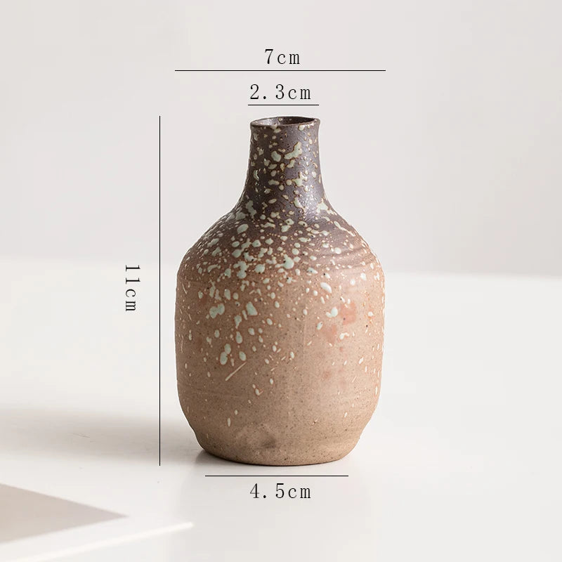 Creative Irregular Stone Shape Ceramic Vase Flowers Plant Potted Hydroponics Mini Vase Interior Aesthetics Home Decoration Gifts