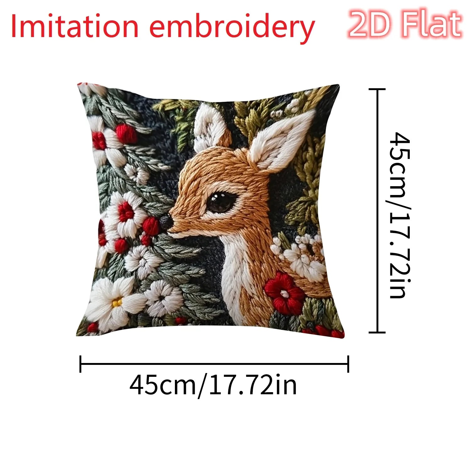 1pcs 2D Christmas Pillow Cover Xmas Party Decoration 2025 Xmas Holiday Santa Claus Pillow Cover Navidad Natal New Year Gift 2026