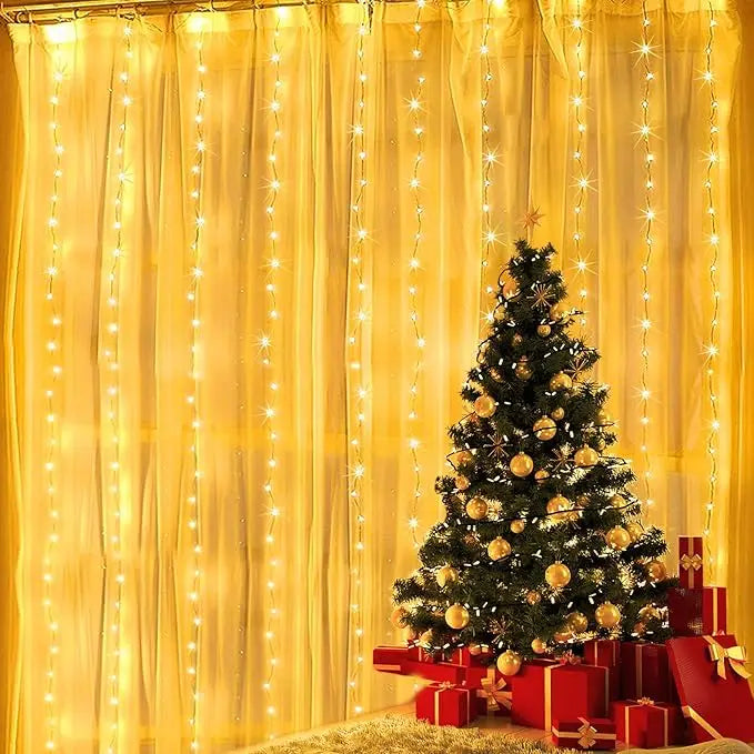 Remote Curtain Fairy Lights 3/4/6M LED 8 Modes Window USB Power String Lights Festoon Party Xmas New Year Christmas Light Decor