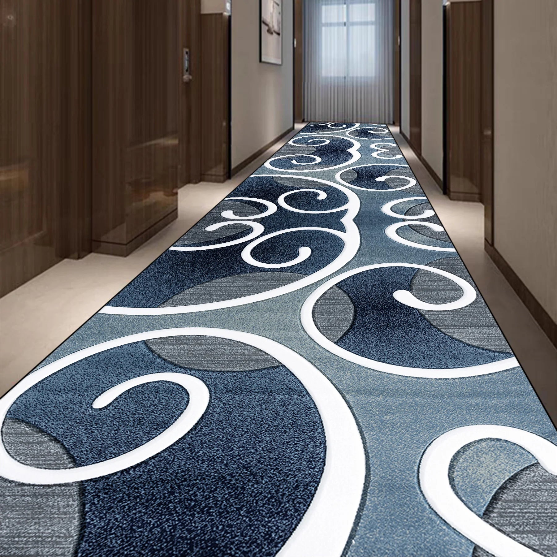 Light Luxury Long Corridor Carpet Runner Washable Hallway Area Rugs Hotel Porch Entry Doormat Non-slip Stairway Floor Mats Ковер