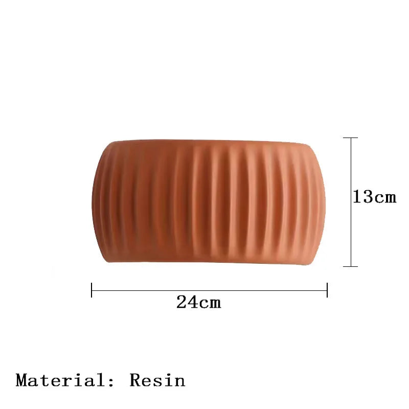 French Beige Resin Wall lamp Pumpkin Shape wall light Bedroom Bedside Lampcorridor Ambient Lamp Decoration Lustres