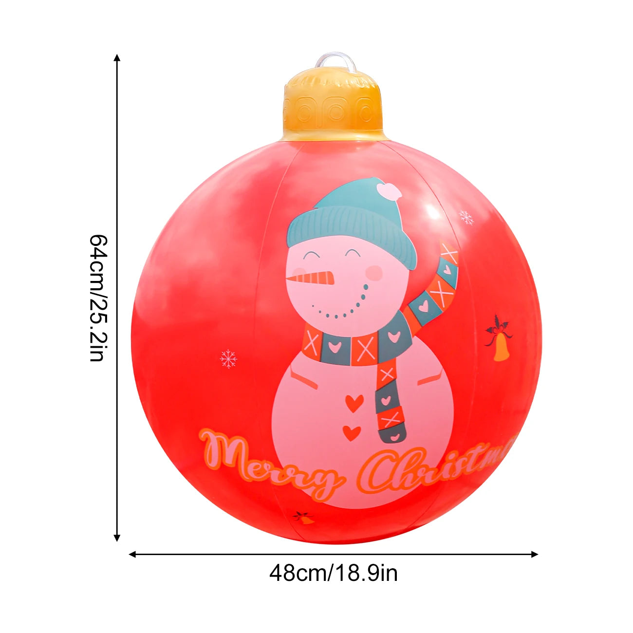 1PC  Inflatable Christmas Ornaments Balls Large PVC Holiday Inflatables Decorated Ball