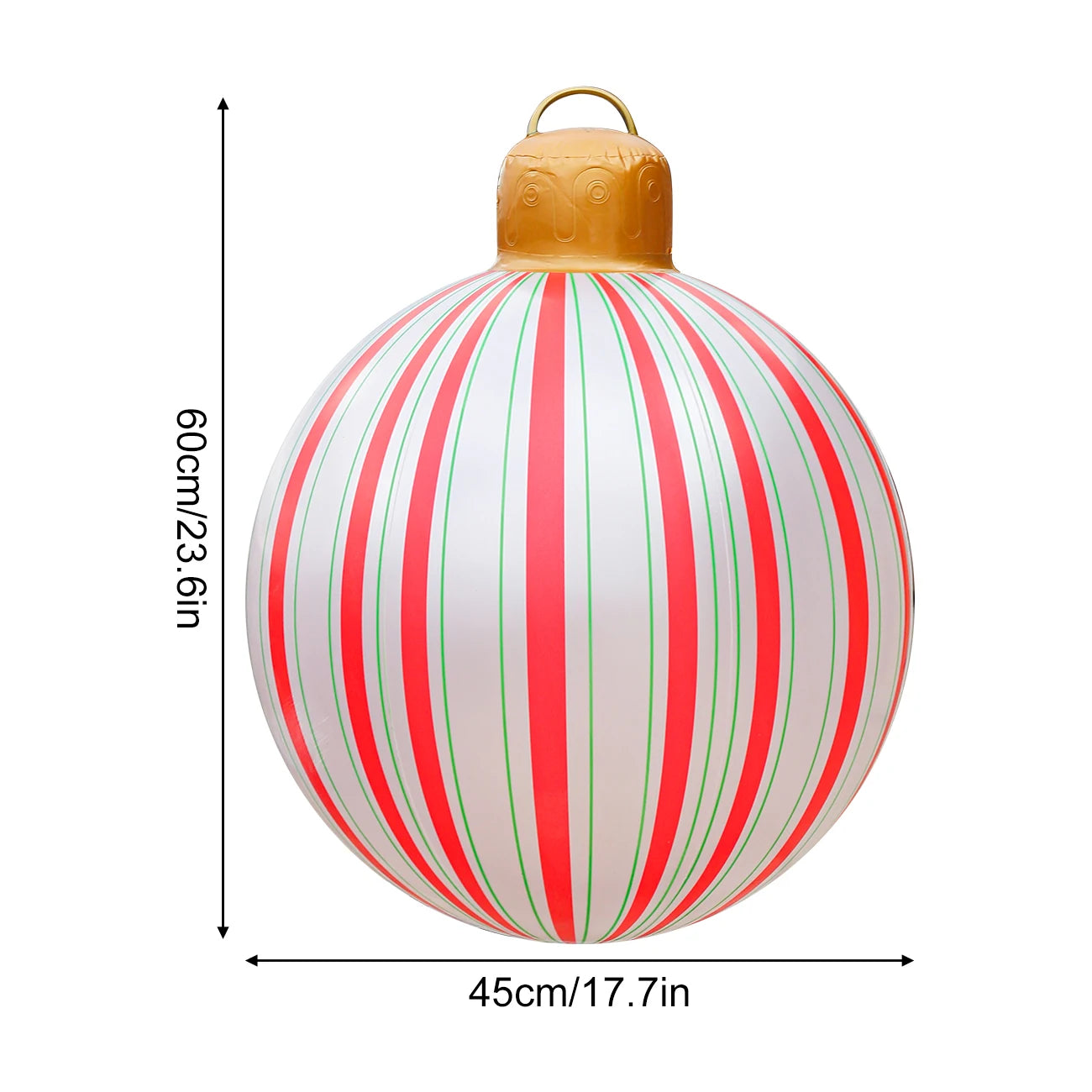 1PC  Inflatable Christmas Ornaments Balls Large PVC Holiday Inflatables Decorated Ball