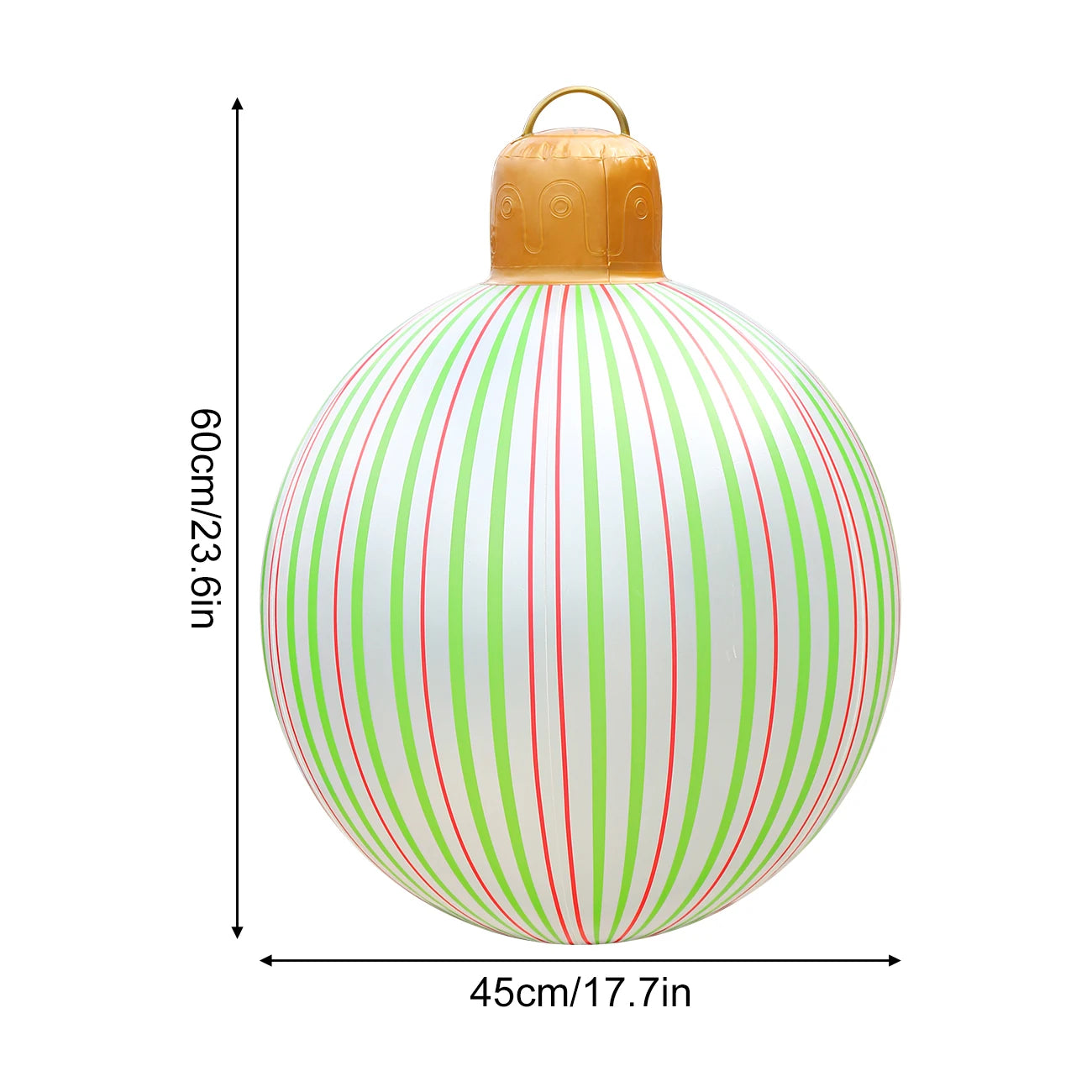 1PC  Inflatable Christmas Ornaments Balls Large PVC Holiday Inflatables Decorated Ball