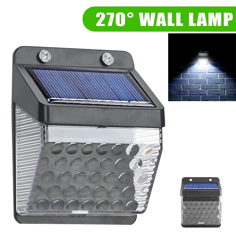 30 LED Solar Light PIR Motion Sensor Wall Light Outdoor Solar Lamp Waterproof Solar Powered Sunlight Street Lamp Garden Decor