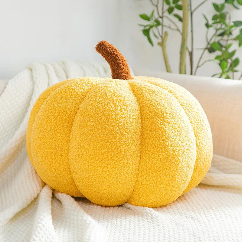 New Decorative Cushion Activity Plush Nordic Ins Sofa Backrest Orange Pumpkin Pillow for Living Room Cute Pillow Home Decoration